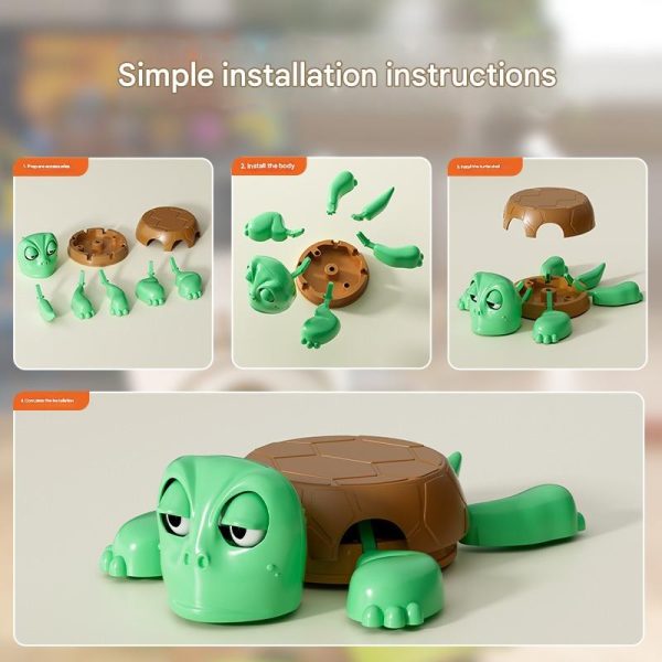 Turtle Coaster Anti Panas – Tatakan Gelas Interaktif Mainan & Dekorasi Meja Unik - Image 5