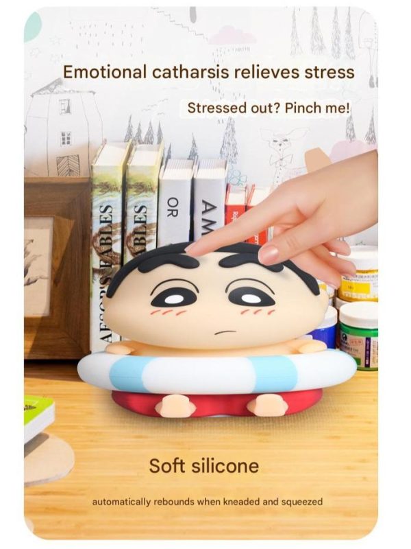 Lampu Tidur Silikon LED Karakter Imut Bisa Tap Crayon Shinchan & nailong - Image 5